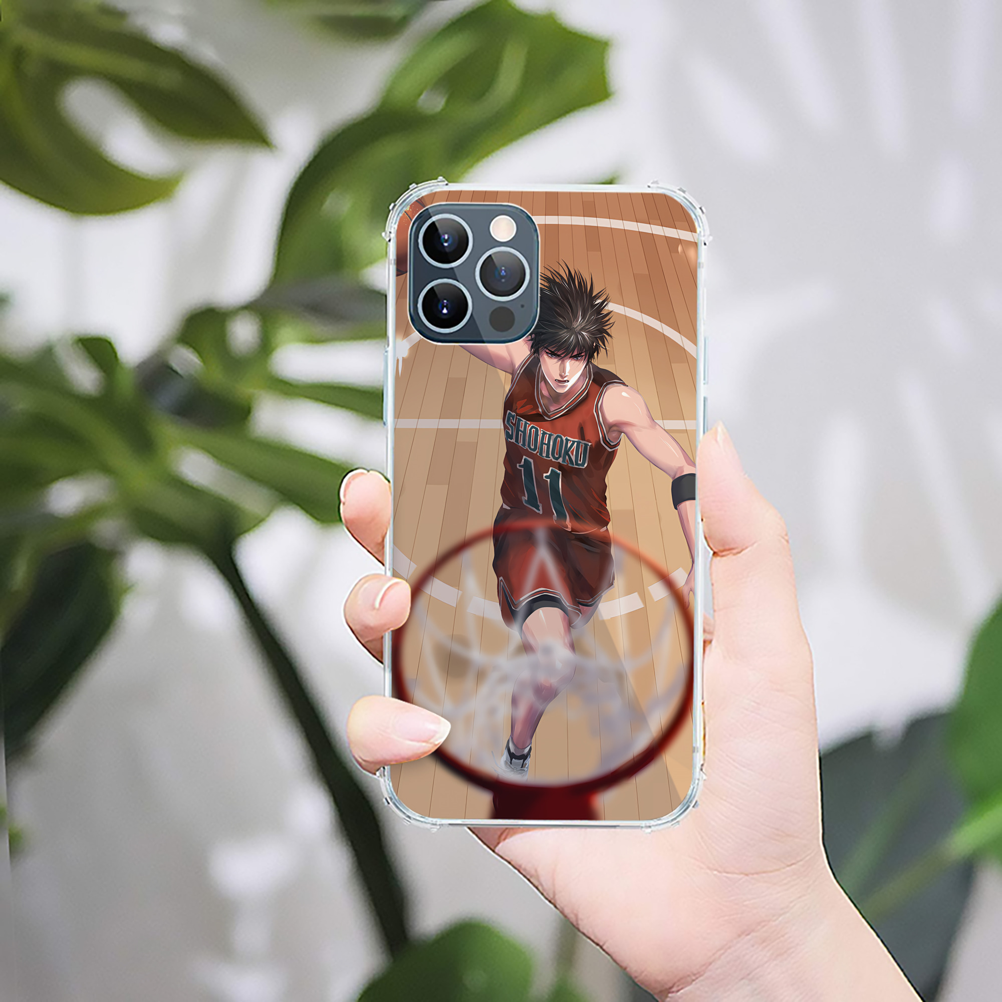 （画像用） SLAM DUNK／スラムダンク 【iPhone 12シリーズ対応】透明スマホケース（クリアソフトケース）